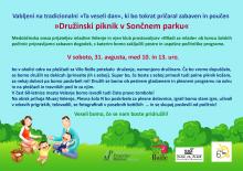 "Družinski piknik v Sončnem parku"